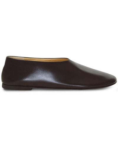 Proenza Schouler Glove Leather Slippers - Brown