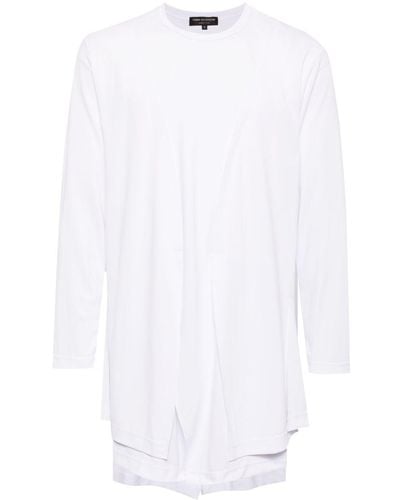 Comme des Garçons Longsleeved Asymmetric T-shirt - White
