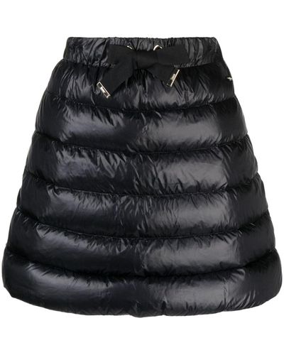 Herno A-line Puffer Miniskirt - Black