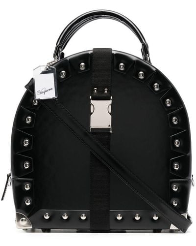 VAQUERA Stud-embellished Detail Tote Bag - Black