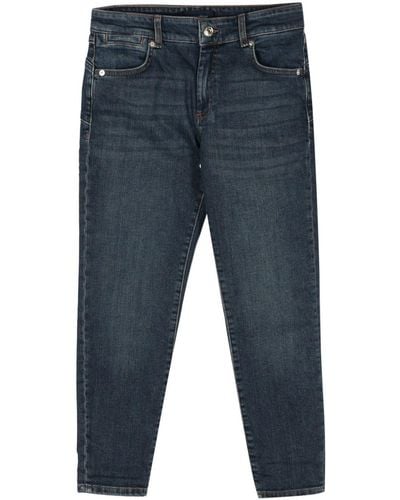 Sportmax Mid-rise Tapered Jeans - Blue