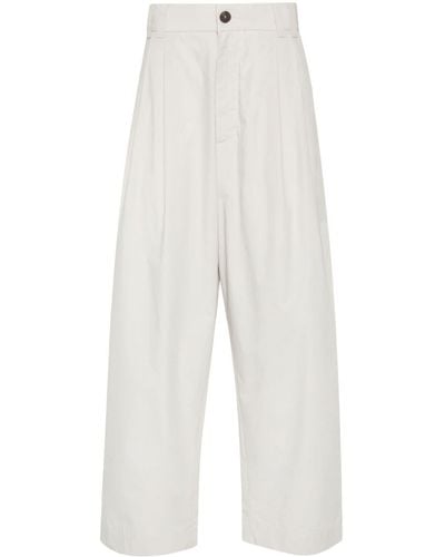 Studio Nicholson Yale High-waist Pants - White