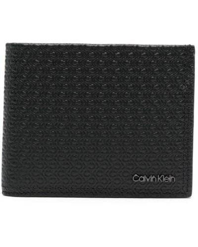 Calvin Klein Minimalism 5cc 二つ折り財布 - ブラック