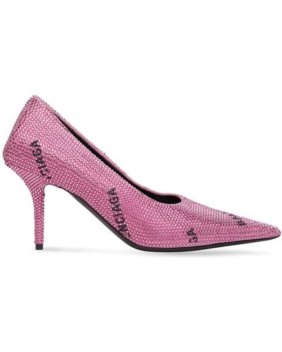 Balenciaga Square Knife 80mm Court Shoes - Pink