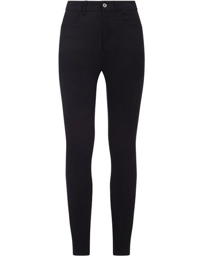 Dolce & Gabbana Cavalry-twill Slim-cut leggings - Black