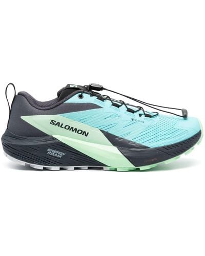 Salomon Sneakers Met Vlakken - Blauw