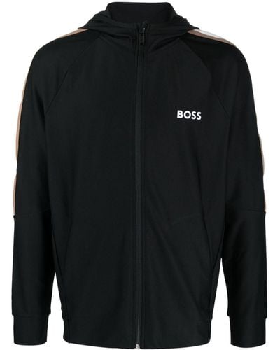 BOSS フーデッド ジャケット - ブラック