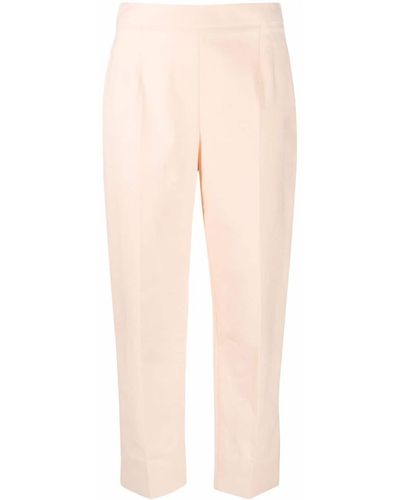 Boutique Moschino High-waisted Crop Trousers - Multicolour