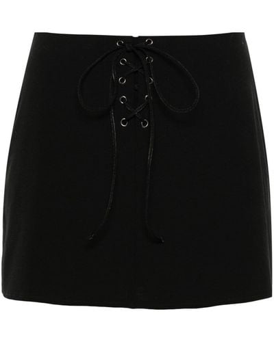 MANURI Kaia mini skirt - Schwarz