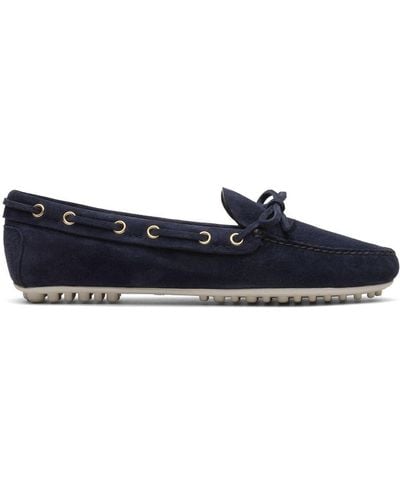 Car Shoe Lux Driving Suede Loafers - Blue