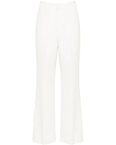 Casablancabrand Pantalon de tailleur en fil bouclé - Blanc