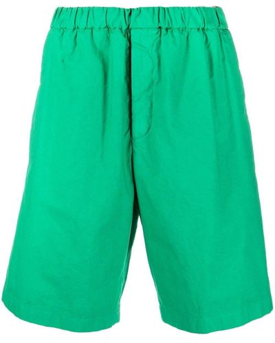 Jil Sander Elasticated Knee-length Shorts - Green