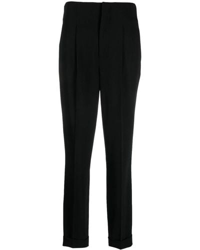 Ralph Lauren Collection Pantalon Met Toelopende Pijpen - Zwart
