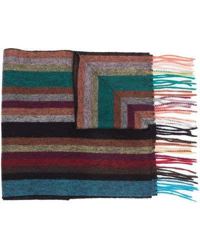 Paul Smith Striped Wool Scarf - Multicolour