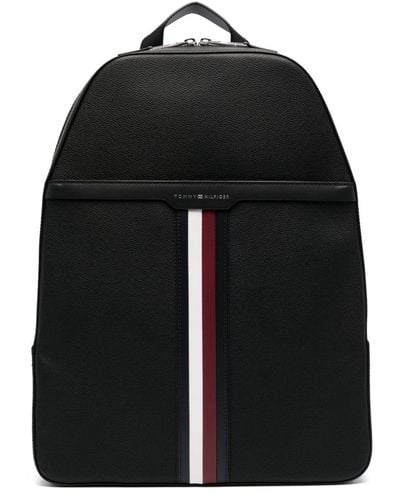 Tommy Hilfiger Dome Logo-tape Backpack - Black