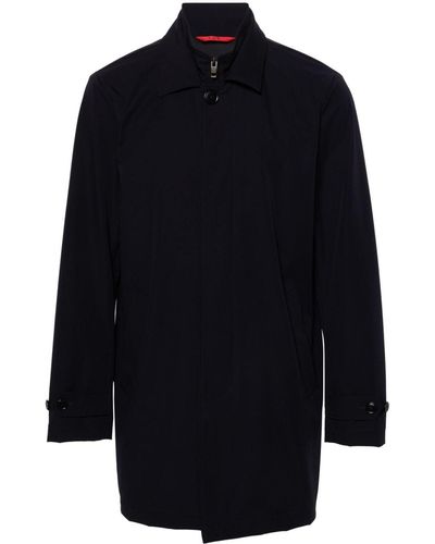 Fay Morning Layered Coat - Blue