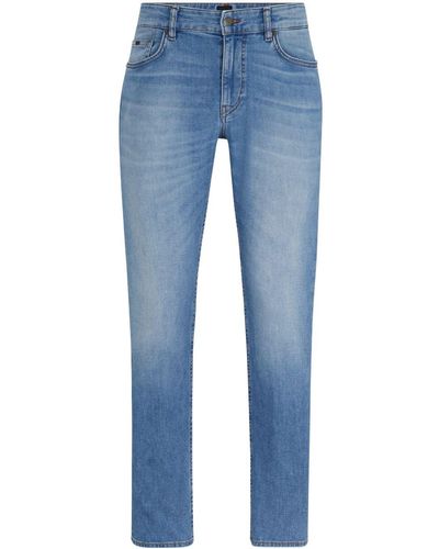 BOSS Slim-cut Cotton Jeans - Blue