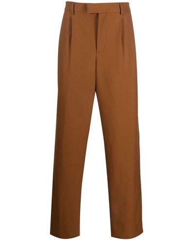 VTMNTS Plain Tailored Trousers - Brown