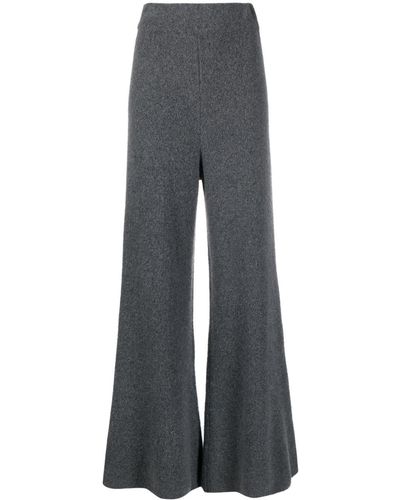 Lisa Yang Cashmere Wide-leg Pants - Grey
