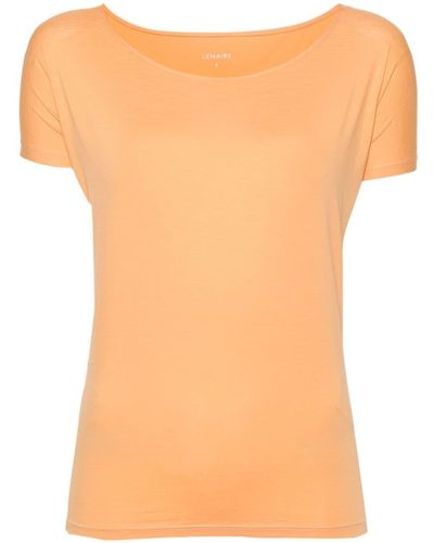 Lemaire T-Shirt mit Rundhalsausschnitt - Orange