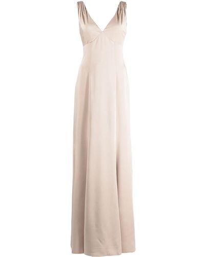 Marchesa Forli V-neck Bridesmaid Gown - White