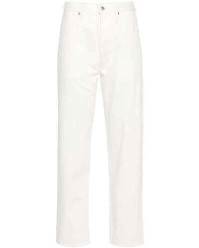 Jil Sander Mid-rise Straight Jeans - White