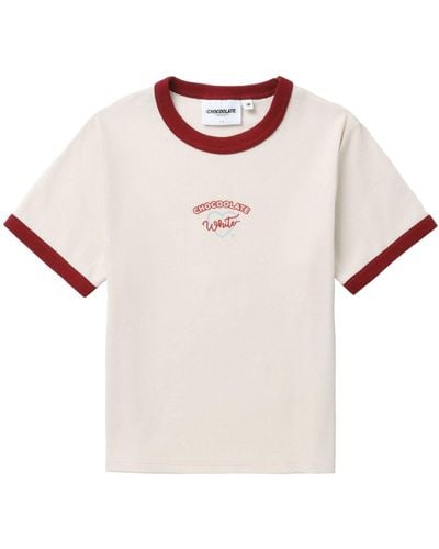 Chocoolate T-shirt con stampa - Rosa