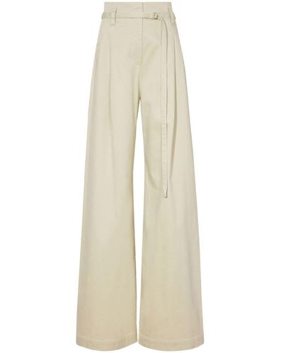 PROENZA SCHOULER WHITE LABEL Pantalones anchos de talle alto - Neutro