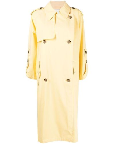 3.1 Phillip Lim Double-breasted Belted-waist Coat - Yellow