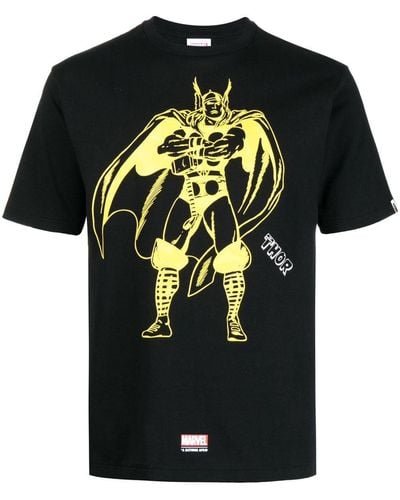 A Bathing Ape X Marvel Thor Tシャツ - ブラック