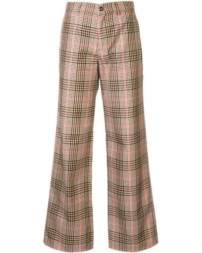 Maggie Marilyn Go Getter Plaid Trousers - Brown