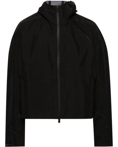 HELIOT EMIL Decorative-zips Hooded Jacket - Black