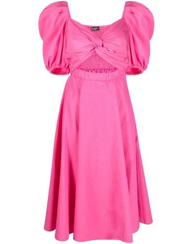 Kate Spade Wrapped Midi Dress - Pink