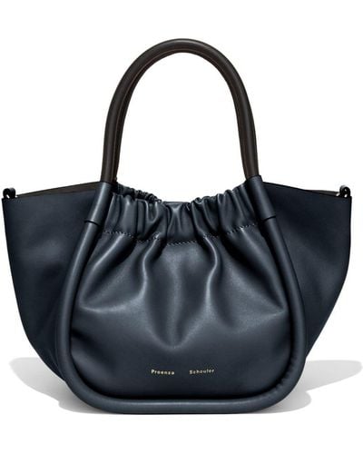 Proenza Schouler Small Ruched Tote Bag - Blue