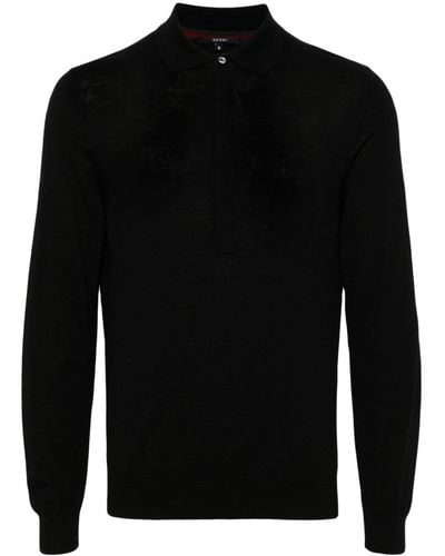 Gucci Wool Polo Shirt - Black