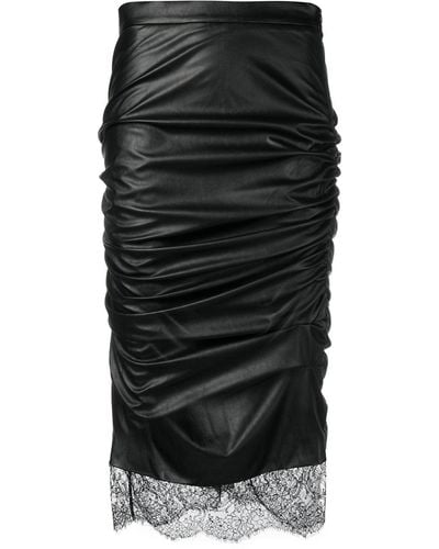 Tom Ford Ruched Pencil Skirt - Black