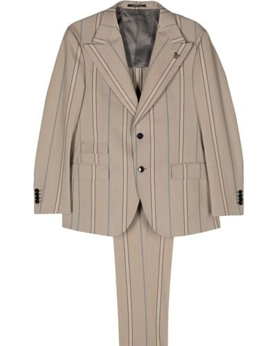 Gabriele Pasini Striped Single-breasted Suit - Natural