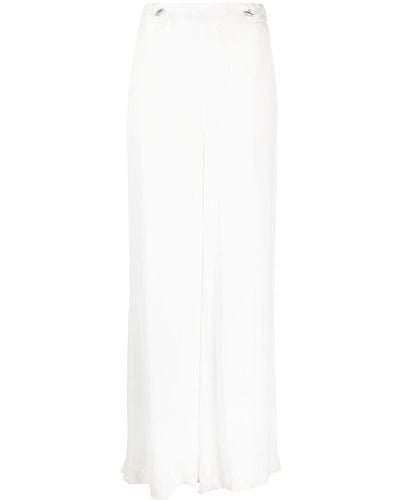 Fabiana Filippi Pantalones con cordón en la cintura - Blanco