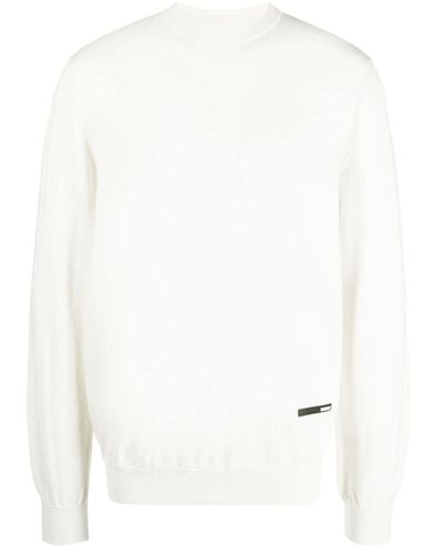 OAMC Logo-patch Merino Wool Sweater - White