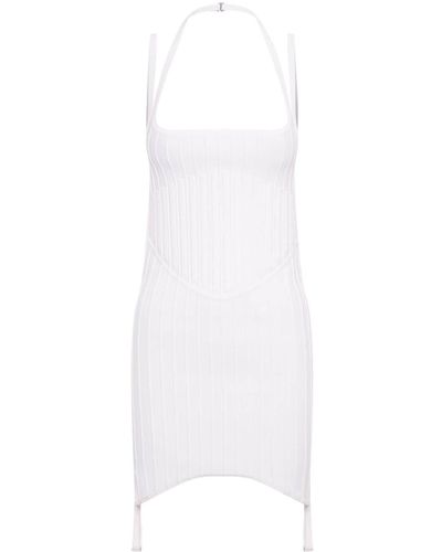 Dion Lee Ventral Compact Corset Minidress - White