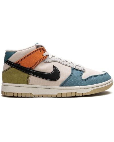 Nike Dunk Mid "pale Ivory/multicolor" Sneakers - Blue