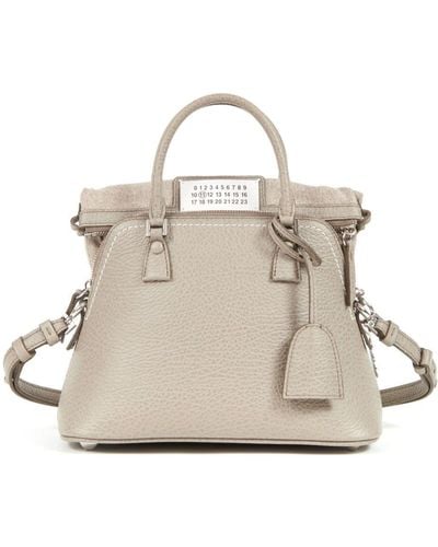 Maison Margiela Bolso shopper 5AC Classique mini - Blanco