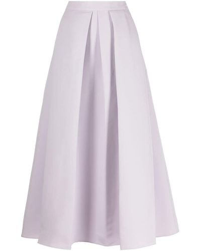 Sachin & Babi Leighton Pleated A-line Skirt - Purple