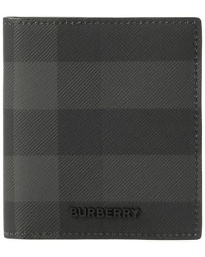 Burberry Portafoglio bi-fold con logo - Nero