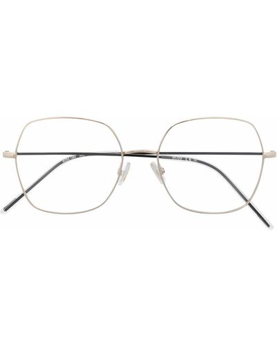 BOSS Brille mit rundem Gestell - Mettallic