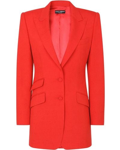 Dolce & Gabbana Blazer con botones - Rojo