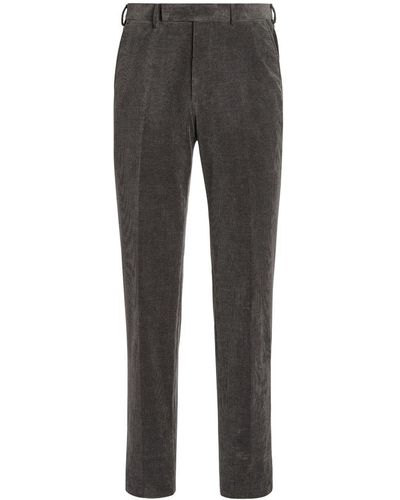 Zegna Cashco corduroy tailored trousers - Gris