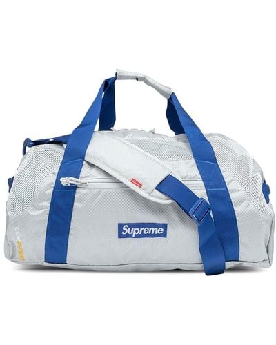 Supreme Reisetasche mit Logo-Patch - Blau