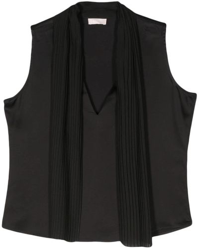 Liu Jo Blusa con lazo en el cuello - Negro