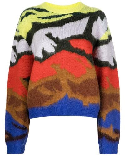 Aztech Mountain Mountain Club Crewneck Sweater - Multicolor